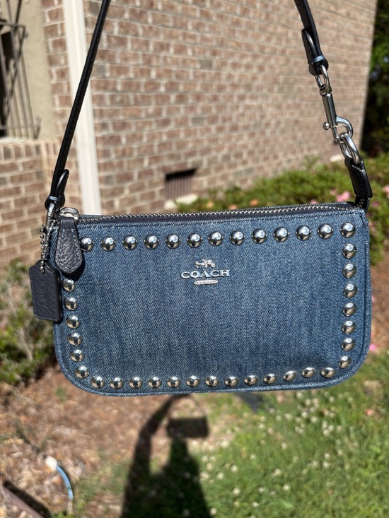 Coach Handbags - Coach Nolita 19 Denim With Silver Rivets EUC